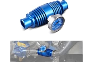 NICECNC Cooling Tool with Thermometer Compatible with Yamaha Raptor Rhino Grizzly 660 700, Blaster 200 YFS200, Compatible with Kawasaki Teryx/Brute Force 750, See Fitments Blue