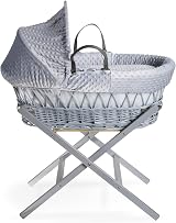 Clair de Lune Self Assembly Natural Moses Basket Folding Stand view 3