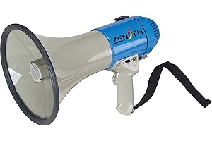 Zenith Safety Products - Megaphone, 25-w Peak Power, 1 miles Range Each