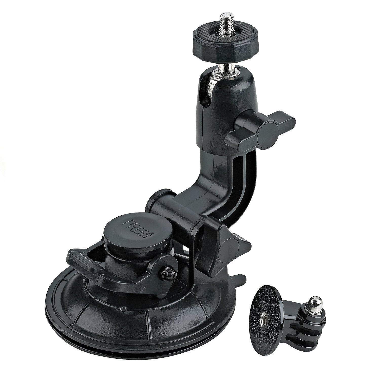 Designo Car Suction Cup Mount compatible with GoPro Hero/EE/Kitvision/Digital Camera and More