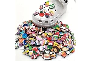 30/50/100PCS Assorted Cute Clogs Charms, DIY Footwear Decoration Kit, Great Christmas/Birthday Gift Idea for Kids, standard, 