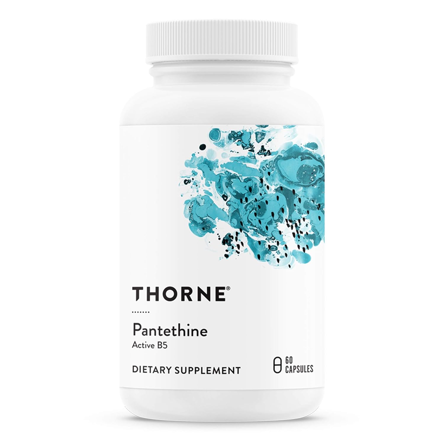 Thorne Research Pantethine Vitamin B5 Pantothenic Acid Supplement In Its Active Form 60 Capsules
