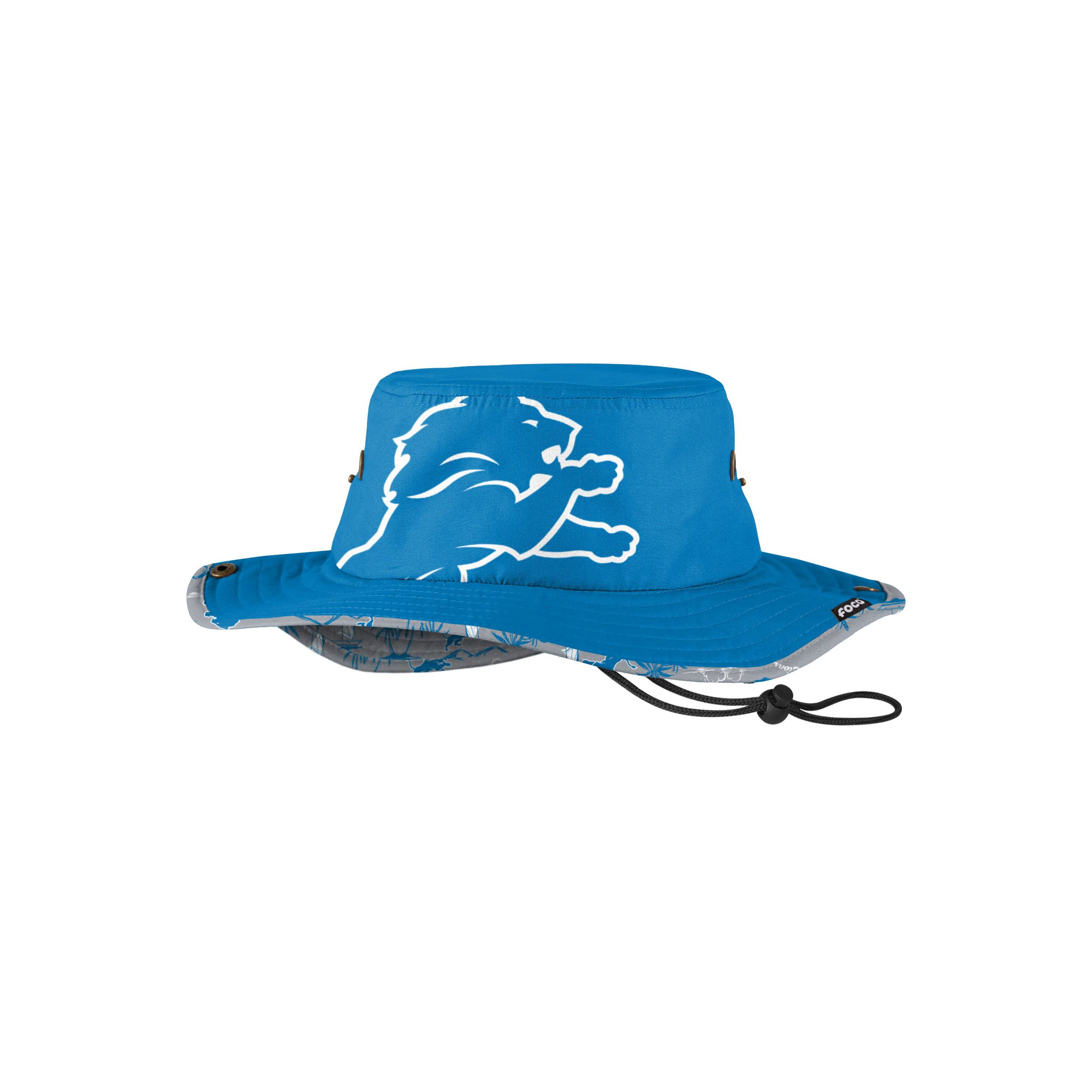 Detroit Lions NFL Cropped Big Logo Hybrid Boonie Hat Image