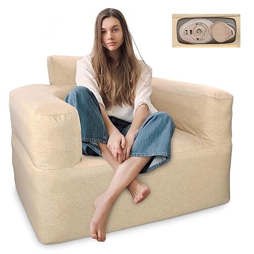 Bestrip Auto Inflatable Sofa, Single Blow up Couch Lounger with