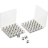 56 PCS Bobbins Metal Sewing Machine Bobbins with 2 Storage Cases - Universal Steel Thread Bobbins for Most Home Use Sewing Ma