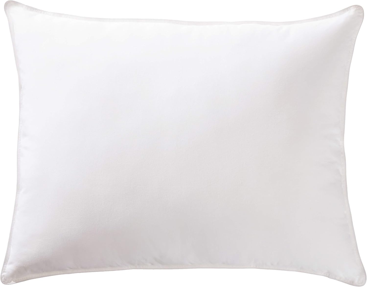 AmazonBasics Deluxe Down-Alternative Pillow with Cotton Shell - Soft Density, Standard