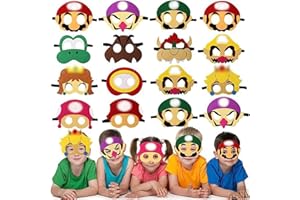 Acehome Masks Party Bag Fillers for Kids, Felt Masks Costumes Toy Gift Cartoon Eye Mask Party Favors for Birthday Party Xmas