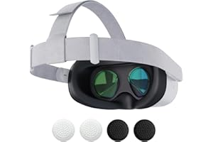 DUXICEPIN Head Strap for Oculus Quest 2, Replacement Head Strap for Oculus Quest 2, VR Accessories with 2 Pair Thumb Grip Caps,Oculus Quest 2 Head Strap,Meta Quest 2 Head Strap