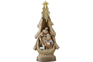 CB Catholic Avalon Gallery-Advent and Christmas Nativity Figurine, 16 1/2 inch, Brown