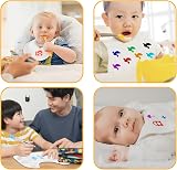 ALAHUGYEF 12 Pcs White Baby Bibs DIY Bandana Dribble Bib Painting view 5