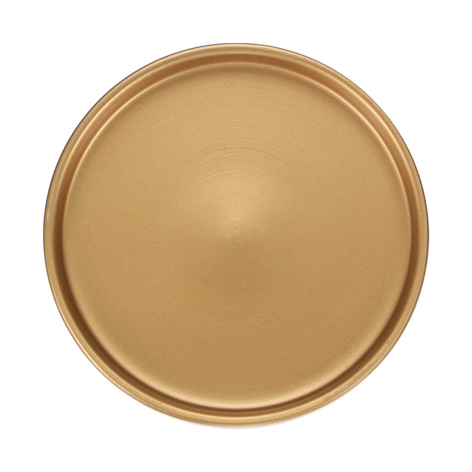 M METERXITY Ceramic Plant Saucer, 6.3 Inch 16cm Plant Water Catcher Tray, Plant Pot Saucers for Indoor/Outdoor Plants/Flower Drainage Drip Water Tray [Round Gold]