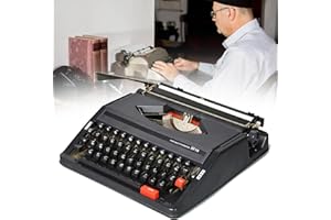 Classic Manual Typewriter, Portable Vintage Typewriter, Classic Retro Manual Typewriter for Writers and Collectors, Easy Setu