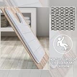 Yimobra Memory Foam U-Shaped Bath Mat 61x51cm Non-Slip Silver view 6