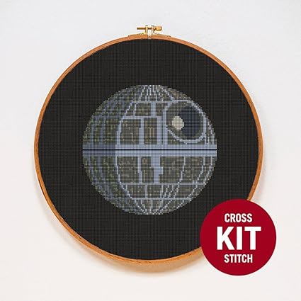 Death Star Cross Stitch Kit by Stitchering