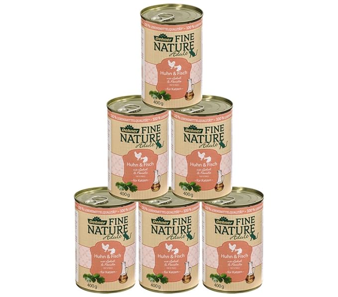 Dehner Fine Nature Katzenfutter Adult, Lebensqualität, Huhn und Fisch