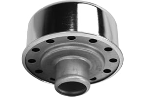 Round Valve Cover Breather for SBC SBF 327 350 302 454 502 with 3in Diameter 1in Neck, Replacement for Windsor V8, V8, 6 Cyli