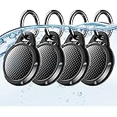 Waterproof Case for Airtag, 4 Pack Air tag Keychain Holder Compatible with Apple AirTags, Ultra Durable Anti-Scratches Protective Case with Keyring/Strap for Luggage, Backpack, Dog Collar, Black