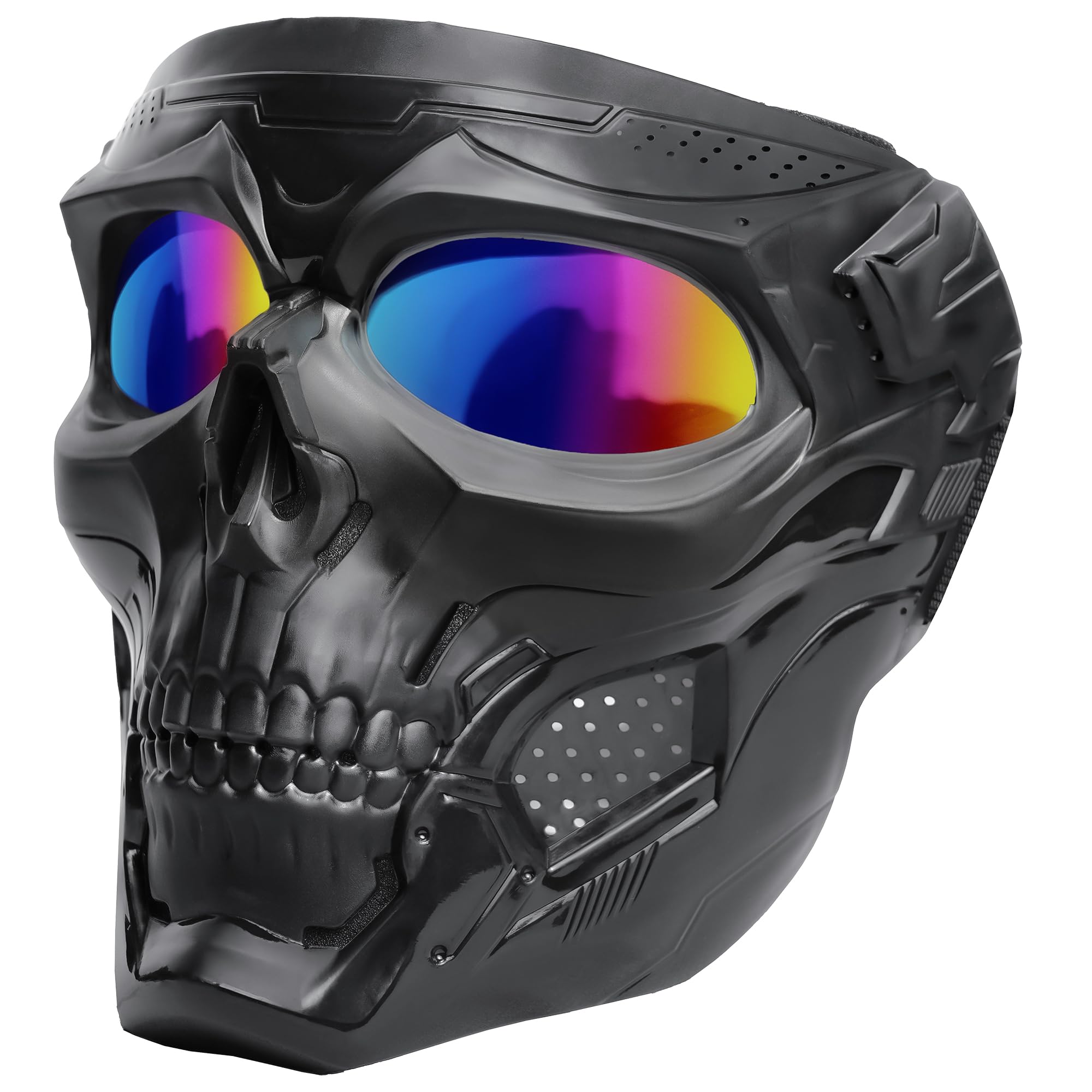 Photo 1 of KatchOn, Skull Mask Full Face Tactical - Breathable Airsoft Skull Mask Nylon Frame | Scary Mask for Halloween, Survival Games Cosplay