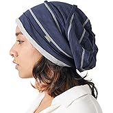 CHARM Slouchy Cotton Summer Beanie Hat - Mens Soft Lightweight Knit Womens Baggy Slouch