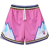 BOOMLEMON Men's Basketball Shorts Gym Training Workout Athletic Shorts Mesh Graphic Print Running Short Pants
