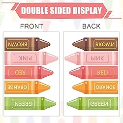 JarThenaAMCS Boho Crayon Window Clings Colorful