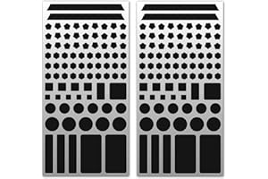 BAWZEE 2 Sheets Led Light Blocking Stickers, Electronic Light Cover Stickers,Light Dimming Stickers for TV Monitor Computer Air-Conditioner,Blackout Stickers for Electronics,Black Lights