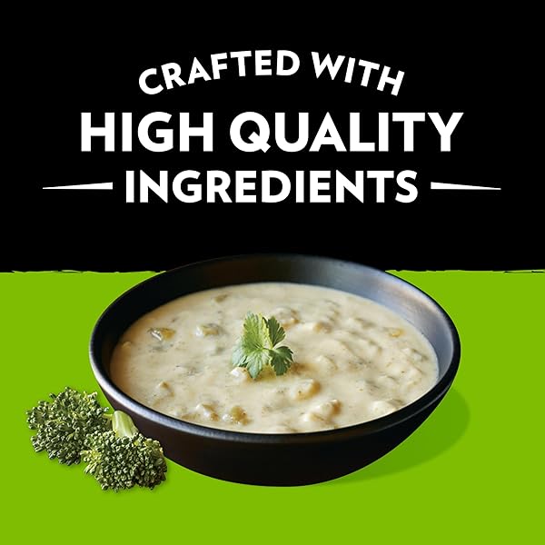 CAMPBELL’S SLOW KETTLE STYLE CREAMY BROCCOLI CHEDDAR BISQUE, 15.5 OZ MICROWAVABLE BOWL