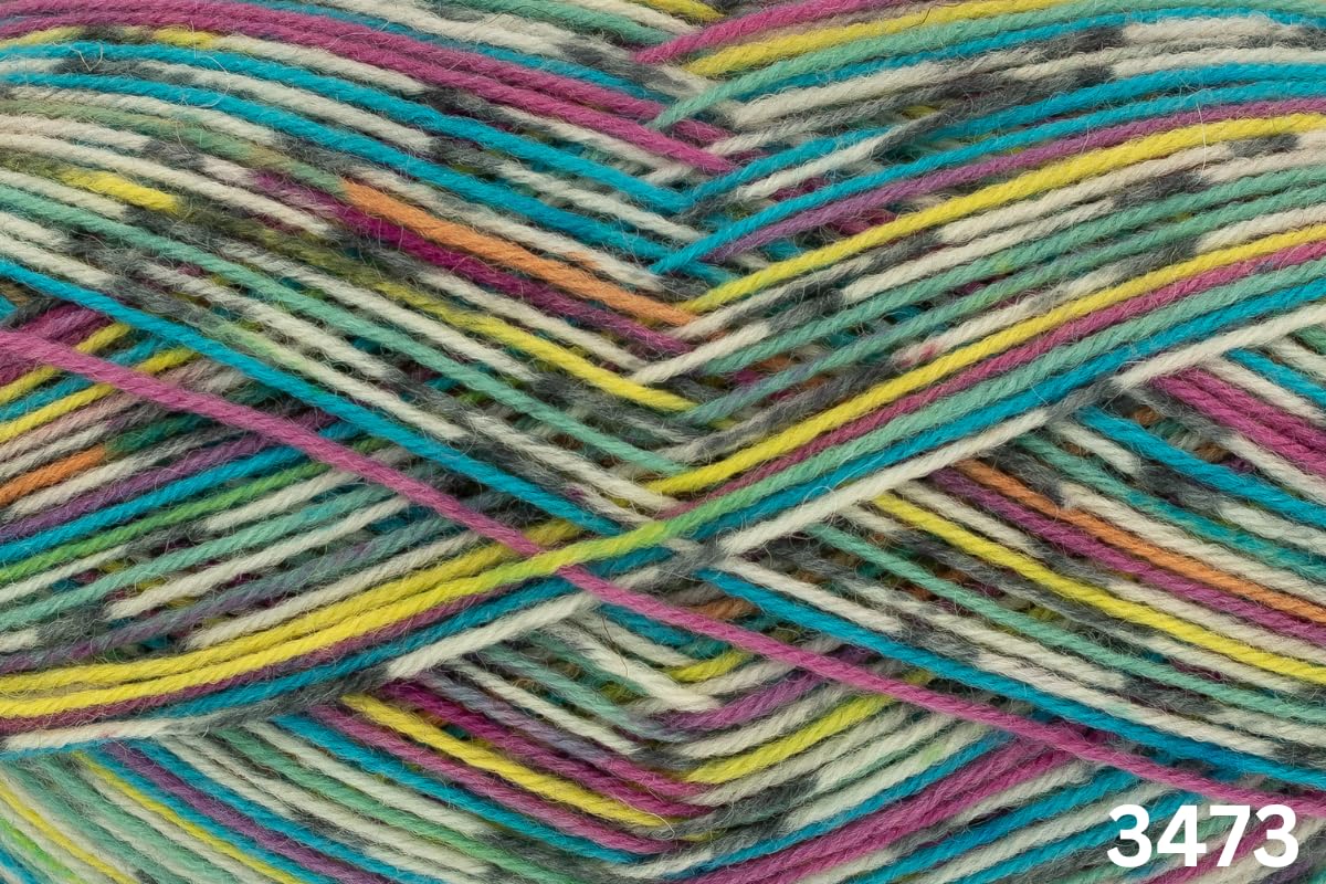 King Cole 783473 Zig Zag 4Ply Circus Yarn - 420M, 100g