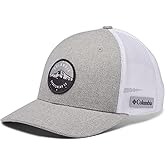 Columbia Women's Mesh Snap Back - High, Columbia Grey Heather Mt Hood Circle Patch, One Size