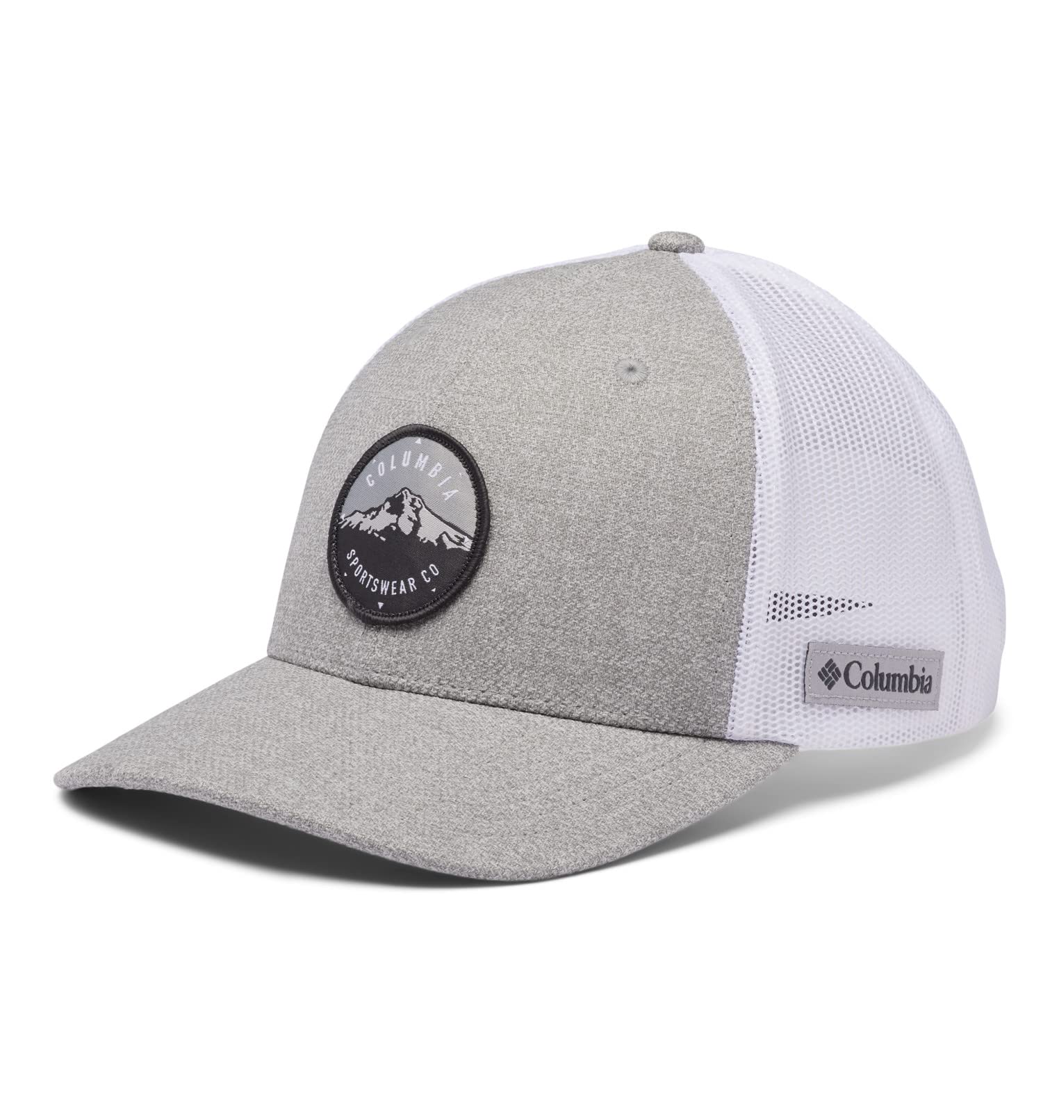 Columbia Women's Mesh Snap Back - High, Columbia Grey Heather Mt Hood Circle Patch, One Size Image