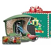 Birdfy 2 Smart Bird Feeder with Camera, AI Identifies 6000+ Bird Species, Dual-Lens 2K+1080P Camera for Live Streaming & Close-Up Photos, Solar-Powered Backyard Birdwatching Gift for Christmas
