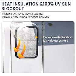 funomo RV Door Window Shade, Foldable Magnet RV