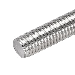 uxcell 10Pcs M10 x 50mm Fully Threaded Rod 304
