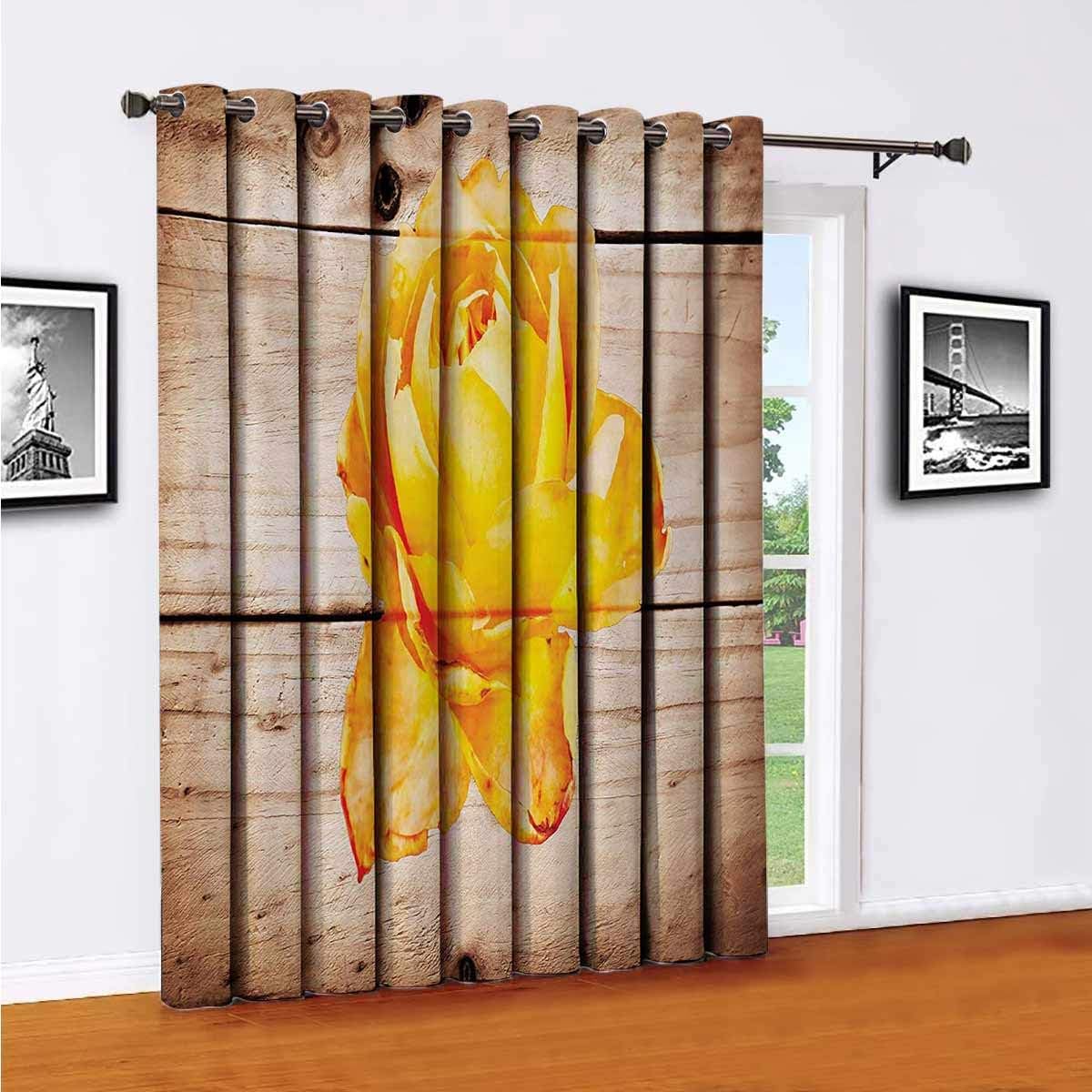 Toopeek Rustic Room partition Curtain Wall partition,Rose Flower with