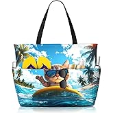 Nebrpio Beach Bags for Women Beach Tote Bag Waterproof Sandproof Large Pool Bags and Totes with Zipper