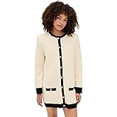 LE BOP Women's Parker Gold Button Sweater Dress
