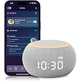 Santebee Sound Machine for Sleep White Noise Machine for Adults Night Light, Luna Pro 507 Soothing Sounds, Dual-stage Alarm&Snooze, Smart App Control Custom Buttons, Dimmable Clock Timer for Baby Kids