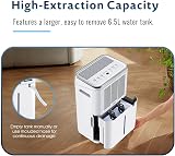 PureMate 20L/Day Portable Dehumidifier with 6.5L Tank Digital Display view 4