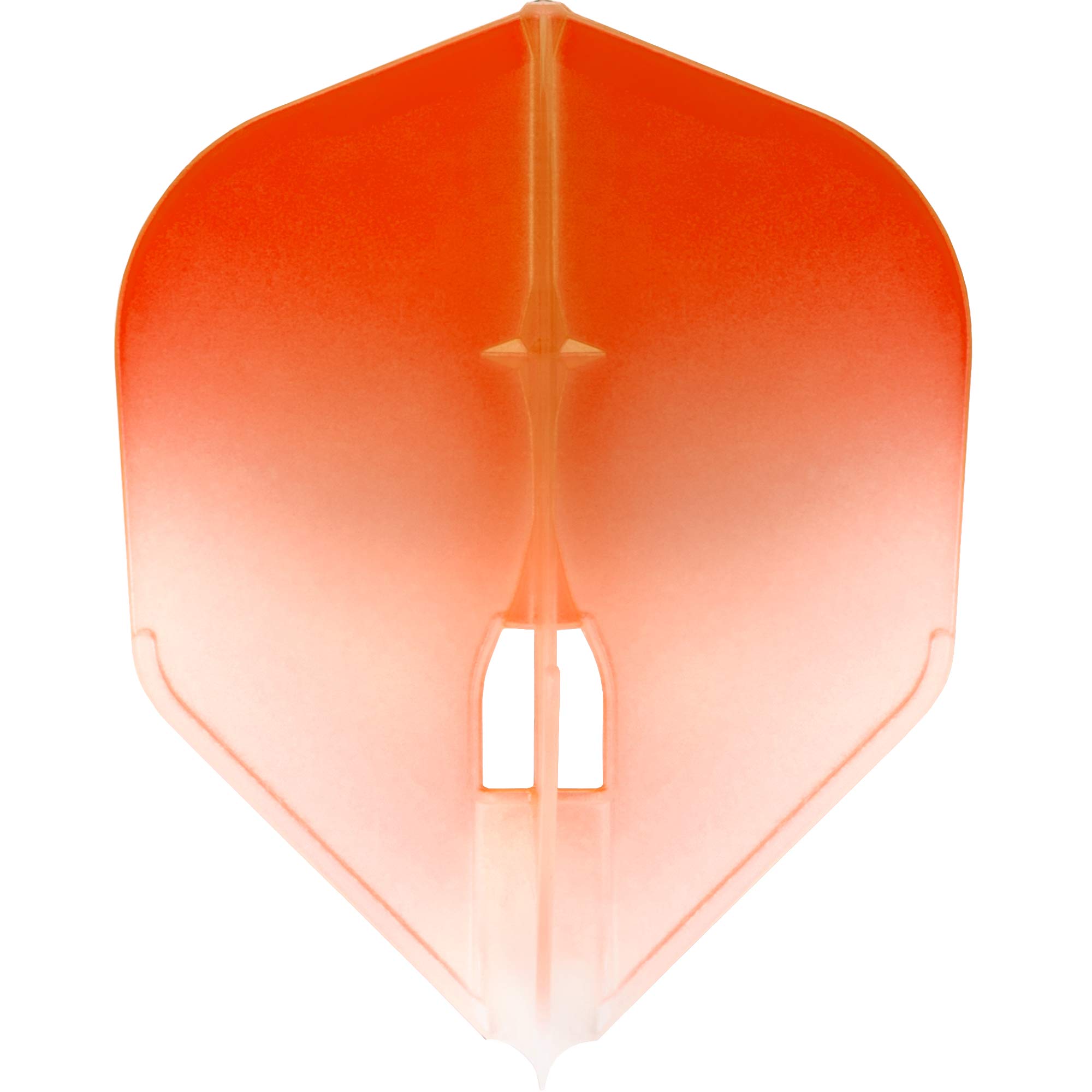 L-Style LS491 L-Flight Pro | Champagne Dart Flight Pro in Standard Shape with Two Tone Gradient, L3, Orange/White