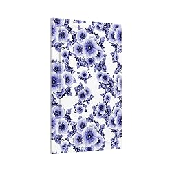 Abstract Blue White Flower 1 Gang Light Swich Cover