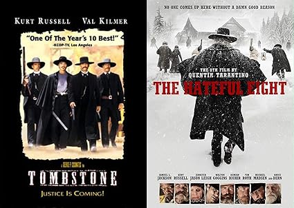 Amazon Com Laying Down The Law With Kurt Russell Double Dvd Pack Tombstone The Hateful Eight Kurt Russell Quentin Tarantino Movies Tv