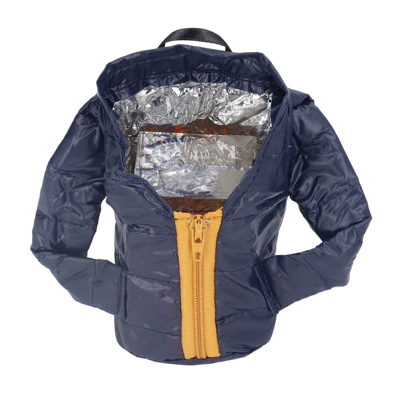 ciciglow Beverage Jacket, Insulated Beer Bottle Holder Soda Drink Beer Can Colder Sleeve for 12oz Cans, Novelty Gifts for Men Women Beer Lovers(Dark Blue)