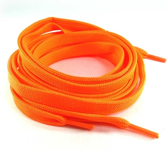 Amazon ハッピー パッチ 大人の靴ひもa 靴紐 平紐 無地 蛍光オレンジ 幅11ミリ 長さ110cm Etsr 760 スニーカーケア シューレース おしゃれ レディース メンズ 1足セット 2本入 靴ひも