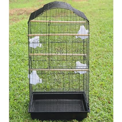 Britoniture Grande Cage à Oiseaux En Métal Haut Cages Pour