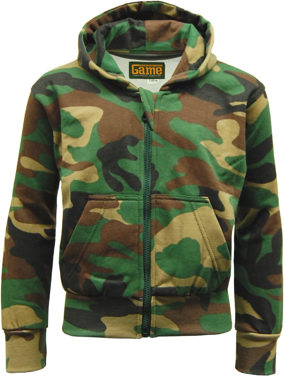 Kids Army Military Camouflage Tracksuit Fleece Hoodie Zipper Jogger Bottom New