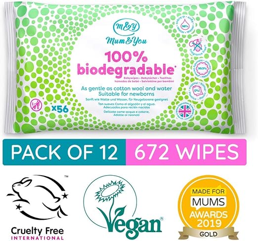 mum and you biodegradable wipes