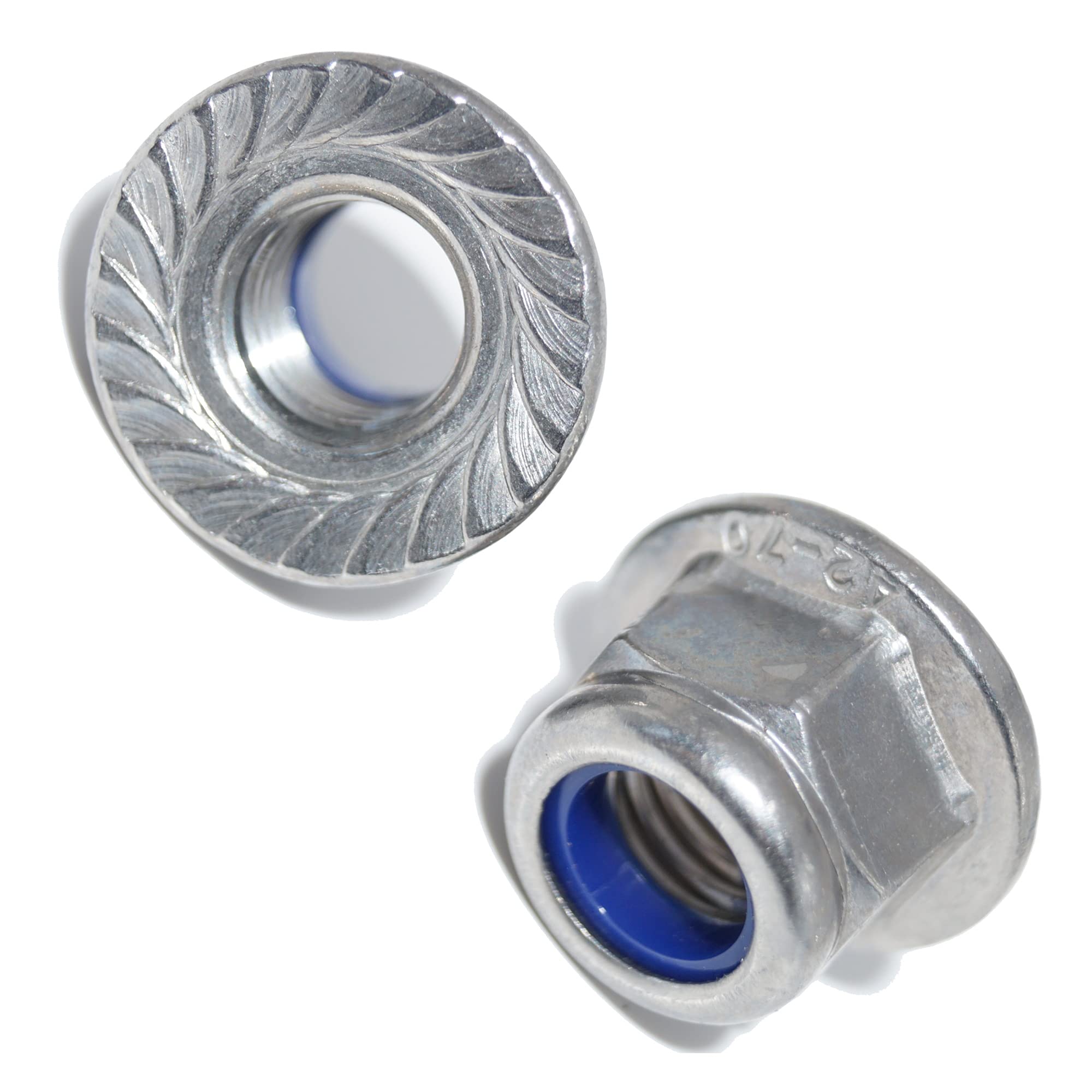 Gleitmo Flange Nuts M6 Pack of 6 Self-Locking with Locking Toothing DIN 6926 A2 Stainless Steel Nuts V2A Hexagonal Nut Locking Nuts A2