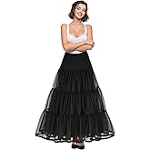 Shimaly Women's Floor Length Wedding Petticoat Long Underskirt for Formal Dress S-3XL
