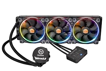 240mmラジエーター Thermaltake Water 3.0 Riing Edition 水冷一体型CPUクーラー (CL-W107-PL12SW-A)