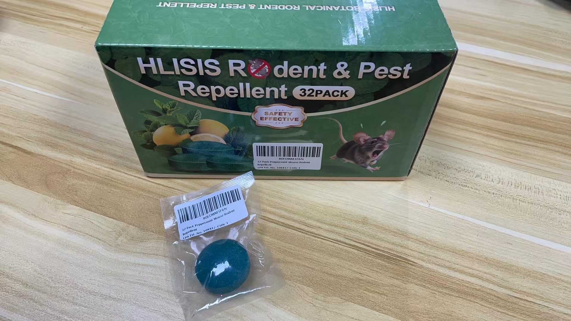 Photo 1 of HLISlS 32 Pack Peppermint Mouse Rodent Repellent, EPA Est. No. 104817-CHN-1